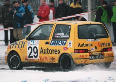 Jacek Sikora i Marek Kaczmarek - Fiat Cinquecento Sporting.